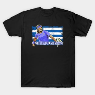 Stefanos Tsitsipas Tennis Player of Greece T-Shirt